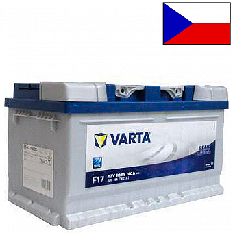 ���� ������������ VARTA Blue Dynamic 6CT 80Ah R+ 740A EN 315x175x175 (580 406 074)